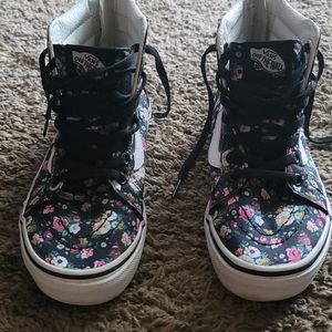 Floral VANS girls size 2.5